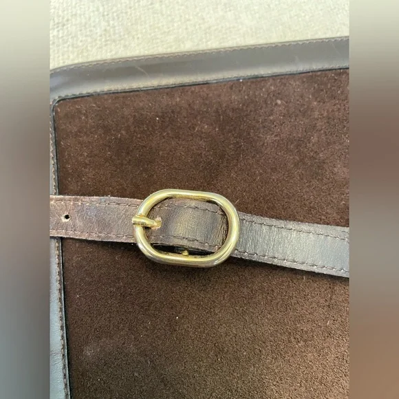 Gucci Chocolate Brown Suede Messenger Bag - Picture 15 of 16